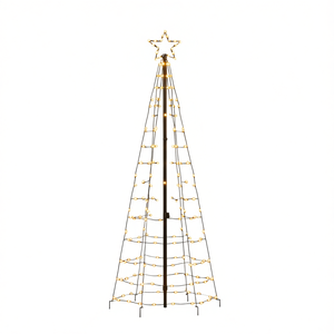 Christmas <b>Tree</b> Light 70.9 In Warm White Led With Spikes Outdoor Indoor Holiday <b>Lighting</b> - Product Image 1