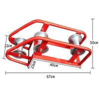 Équipement de tirage de fibres optiques SURFIBER LRP001-008 Type 2, rouleaux de câble en aluminium et nylon durables, guidage de fil efficace, fabriqué en Chine