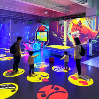 Projecteur de sol interactif avec capteur de mouvement, jeu de projection interactif pour enfants