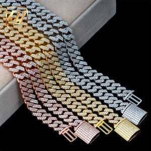 GRA Certificated Cuban Link <b>Chain</b> Hip Hop 12MM <b>Iced</b> <b>Out</b> VVS Moissanite Diamond 925 Sterling Silver Fine Jewelry Necklace - Product Image 2