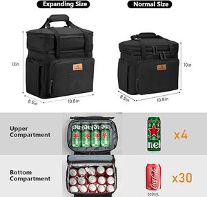 Échantillon gratuit, logo personnalisé, glacière de randonnée en TPU, canettes, vin, glacière en TPU 840D, glacière portable à parois souples, sac isotherme - Product Image 4