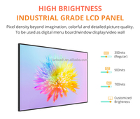 Duvara Monte Edilen LCD Billboard Reklam Ekranı 50 İnç 4K SDK Asansör Perakende Mağazası Dijital Menü Ekranı Dijital Poster