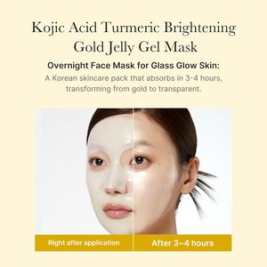 Fabrikgroßhandel Maßgeschneiderte Koreanische Hautpflege Medicube Gleiche Kurkuma Gold Gel Maske für Strahlenden Glanz, Elastizität und Feuchtigkeit als Nachtmaske - Product Image 6