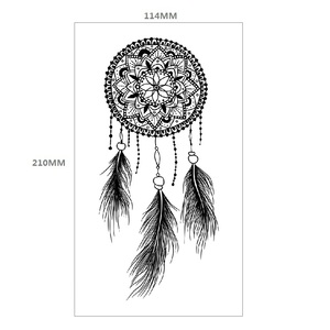 Tatuaje Temporal de Media Manga, Diseño de Serpiente Negra, Sexy, Resistente al Agua, para Adultos - Product Image 5