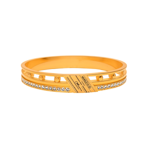 Bracelet tendance en acier inoxydable 316L plaqué or PVD, bijoux durables et résistants pour femmes - Product Image 2