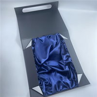 Boîte cadeau de luxe personnalisée, portable, haut de gamme, avec couvercle magnétique, écologique, revêtement UV, en forme de livre, pour emballage de mèches de cheveux, type mallette