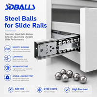 Billes de précision en acier au carbone HRC 55-62 à faible bruit pour glissières de tiroirs, billes de guidage sur mesure pour rails