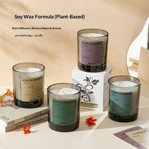 Bougie en cire de soja parfumée aux agrumes, parfum d'ambiance luxueux longue durée, décoration intérieure, cadeau souvenir et pour usage quotidien - Product Image 5