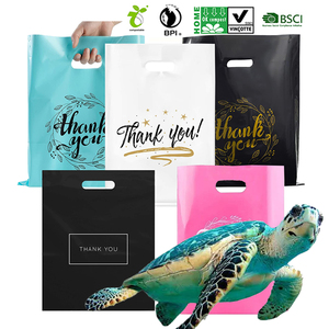 Bolsas de plástico biodegradables para la compra, embalaje para <span class=keywords><strong>ropa</strong></span> con diseño impreso personalizado, su propio logotipo - Product Image 4