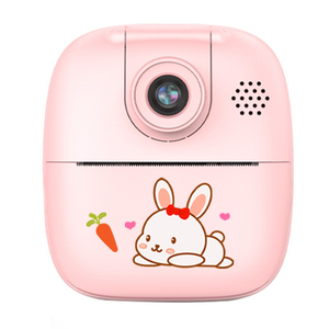 A19 Kids Instant <b>Print</b> <b>Camera</b> 24MP Zero Ink Kids Digital <b>Camera</b> 1080P 2.0 inch Display Child Selfie <b>Camera</b> Toy Pink Blue Color - Product Image 1
