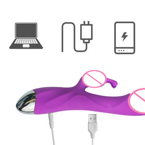 Kaninchen-Vibrator <span class=keywords><strong>Dildo</strong></span> für Frauen G-Punkt und Klitoris-Stimulation Vibrationsmassagegerät Erotikspielzeug für Frauen Großhandel - Product Image 4