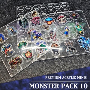 OEM ODM Anime DDM Miniaturas 2D <span class=keywords><strong>Paquete</strong></span> de Monstruos 10 Acrílicos con Vista a Doble Cara - Product Image 1