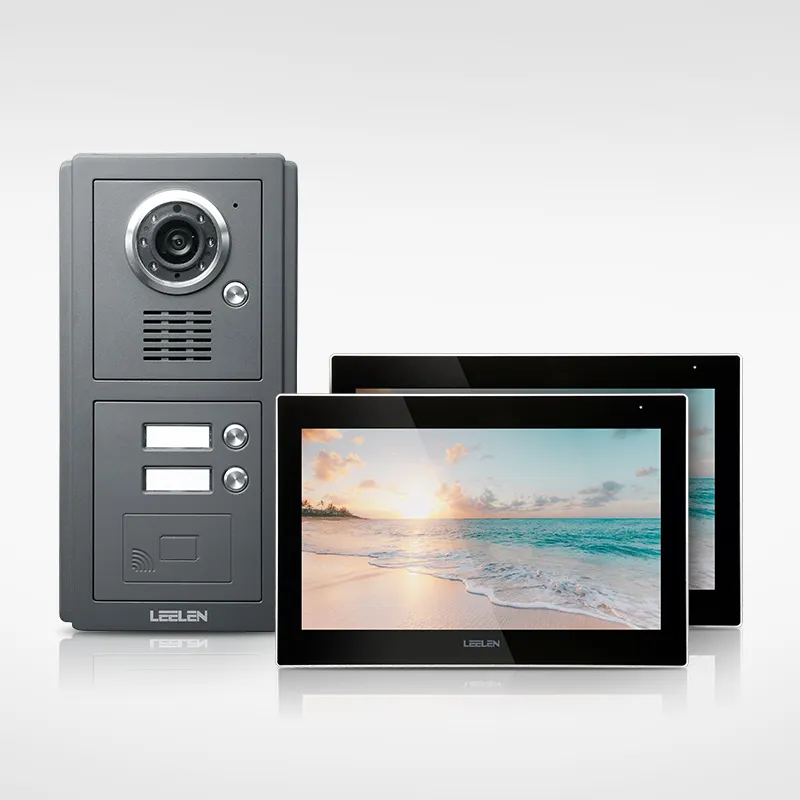 स्थिर वीडियो दरवाजा इंटरकॉम सिस्टम 10 इंच रंग स्क्रीन V36 और M8 वीडियो दरवाजा फोन टीसीपी आईपी डिजिटल वीडियो इंटरकॉम प्रणाली