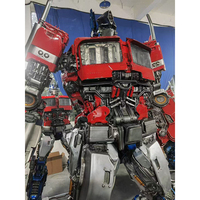 Sculpture géante Optimus Prime Transformer pour l'extérieur, statues de film Transformer grandeur nature, statue de héros en stock