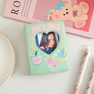 3 pulgadas 1 bolsillo Binder Macaroon Photocard Holder Kpop PU cuero foto tarjeta recoger libro álbum de fotos - Product Image 2