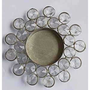 PARIJAT HANDICRAFT Diya 4.5 Inch Glass <b>Tealight</b> Candle <b>Holders</b> for Home Decor Balcony Decoration Diwali Gifts-Outdoor Candle - Product Image 2