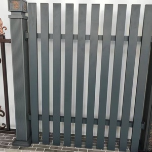 Clôture en alliage d'aluminium, panneau moderne, facile à installer, grille extérieure noire, résistante à la rouille, écologique et peu coûteuse - Product Image 5