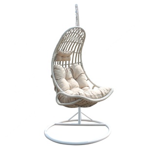 Vente en gros bon marché balançoire de patio en osier balançoire à oeufs en rotin pour jardin extérieur chaise suspendue en métal <span class=keywords><strong>hamac</strong></span> pour usage intérieur - Product Image 1