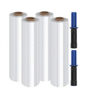 מכירה חמה 18 "x 1500 ft יד סרט באורך יד 80 מד ldpe סרט מתיחה שקוף סרט אריזה שקוף ldpe - Product Image 1