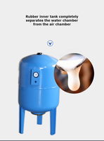 Vase d'expansion durable en acier inoxydable avec membrane EPDM Butyl, réservoir sous pression antirouille pour systèmes de refroidissement sécurisés