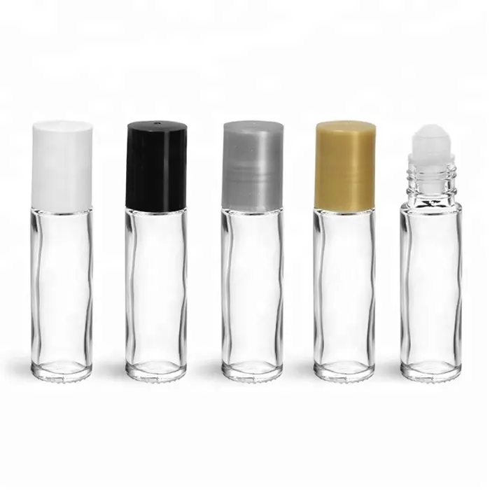 Cosmetic package container attar bottle 5ml roll on perfume bottle roll on bottle glass material