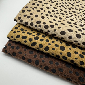 Vải lông ngựa chính hãng họa tiết da báo vải lông cừu giả được sử dụng cho ví - Product Image 3