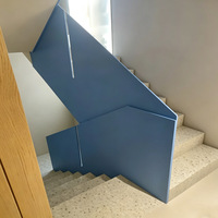 Rampe décorative de balcon en acier inoxydable, sécurité pour terrasse de villa, fixation au sol, fabricant de Shanghai, sur mesure, escalier 304
