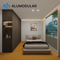 Edificio de Hotel Prefabricado Modular en Australia, Estructura de Acero, Revestimiento de Aluminio, Llave en Mano, Completamente Amueblado