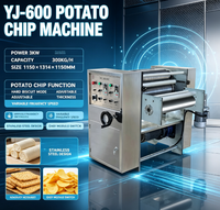 YJ-600 Commerciële Aardappel Snijmachine SUS304 RVS Aardappelchips Snijmachine voor Snackfabriek