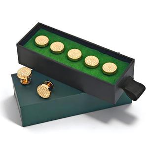 Botón de metal dorado KUNSHUO para ropa Baju Melayu, botón personalizado con logo de marca para camisas y ropa Baju Melayu - Product Image 3