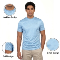 T-shirts d'entraînement d'été de haute qualité en gros, logo personnalisé, 100 % coton, pour hommes, avec fonction séchage rapide, col rond