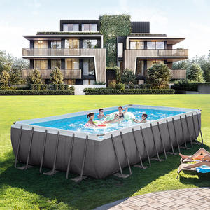 Piscina Rectangular Intex con Marco, Tamaño Grande, para Uso Familiar al Aire Libre - Product Image 2