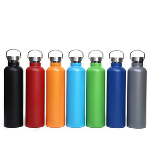 Botella de agua deportiva aislada de acero inoxidable 304 de doble pared 25oz 17oz 32oz Frasco de vacío Tornillo Adultos Drinkware 350ml 0.5L - Product Image 2