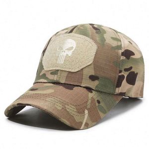 Casquette de baseball camouflage en coton pour l'extérieur, style safari, avec broderie, vente en gros - Product Image 6