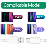 Venta directa de fábrica Super Fast 5A Tipo-C Cable de carga de flash para teléfonos móviles OPPO para cámara Auricular Computadora Escáner de código de barras