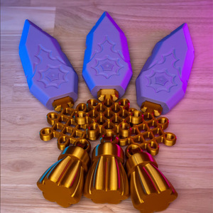 โมเดลดาบอาวุธพิมพ์ลาย3D สินค้าใหม่พร็อกแบบกลุ่มกลุ่มสาวล่าปีศาจ - Product Image 6