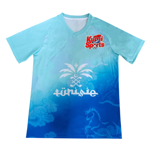 Venta caliente 2025 26 Túnez Nueva Camiseta de manga corta transpirable deportiva de alta calidad con números impresos y logotipo Camiseta de fútbol - Product Image 3
