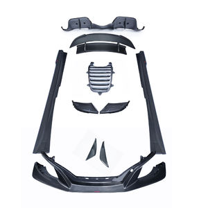 Kit carrozzeria in fibra di carbonio per Mclaren 650s 650c diffusore anteriore con labbro posteriore minigonne laterali alettone per Mclaren 650s 650c - Product Image 1