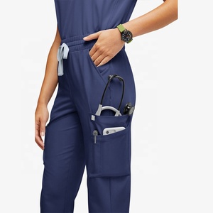 2025 nouveau Style hommes soins infirmiers Scrubs haute qualité rayonne tissé tissu élégant uniformes médicaux Spandex alimenté pour une utilisation hospitalière - Product Image 4