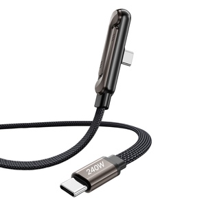<span class=keywords><strong>Cable</strong></span> Universal para Teléfono 2 en <span class=keywords><strong>1</strong></span>, <span class=keywords><strong>Cable</strong></span> de Carga Rápida de 240w, <span class=keywords><strong>Cable</strong></span> de Carga para Teléfono con Ángulo Recto Tipo C para Gamers, <span class=keywords><strong>1</strong></span>.5m - Product Image 4