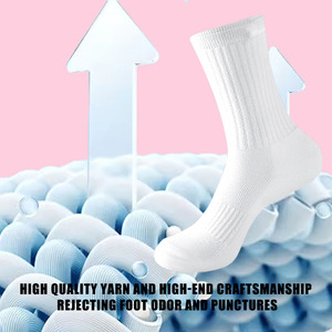 Chaussettes de sport à compression avec logo personnalisé, unisexes, en coton, pour le tennis, la course à pied, chaussettes de sport OEM, chaussettes de sport de designer - Product Image 3