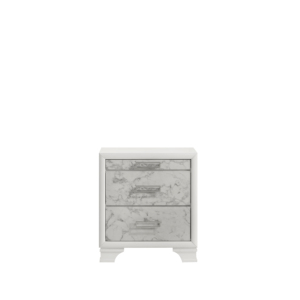 Modern Style Nightstand White Wood <b>Under</b> <b>Bed</b> Storage G150108662 - Product Image 4