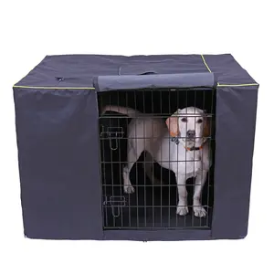 באיכות גבוהה עמיד למים לחיות מחמד כלב כלוב כיסוי החלקה מלונה כלוב כיסוי כלב ארגז כיסוי חיצוני