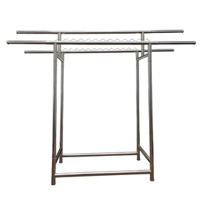 Perchero de metal resistente con ruedas Uso comercial y doméstico Altura ajustable y diseño a prueba de herrumbre Soportes y estantes de almacenamiento - Product Image 6