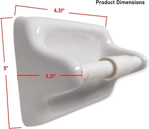 Porte-<span class=keywords><strong>papier</strong></span> toilette en céramique blanche émaillée, accessoire de salle de bain, porte-rouleau de <span class=keywords><strong>papier</strong></span> toilette en <span class=keywords><strong>porcelaine</strong></span>, en vrac - Product Image 6