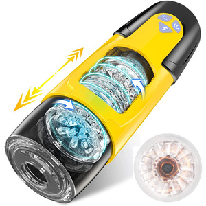 Masturbatore maschio automatico, tazza masturbatori maschili con 7 modalità di spinta e rotazione per figa tascabile elettrica del pene maschio adulto - Product Image 2