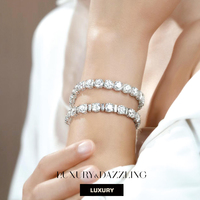 Bracelet tennis personnalisé en diamants de laboratoire ronds de 1 à 5 carats pour femmes, certifié IGI, bijoux de mode, bracelets et joncs