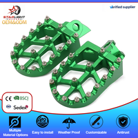Repose-pieds XGS OFF ROAD pour moto tout-terrain, motocross, moto, en aluminium CNC, pour KAWASAKI KX 65 80 85 100