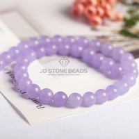 Cuentas Sueltas Redondas de Calcedonia Natural de 4mm, 6mm, 8mm, 10mm, 12mm, Colores Mezclados, Cuentas Espaciadoras Lisas para Fabricación de Joyería DIY, Venta al Por Mayor