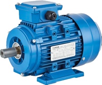 Moteur asynchrone électrique triphasé à induction, série MS, 0,09 kW, 4P, boîtier en aluminium